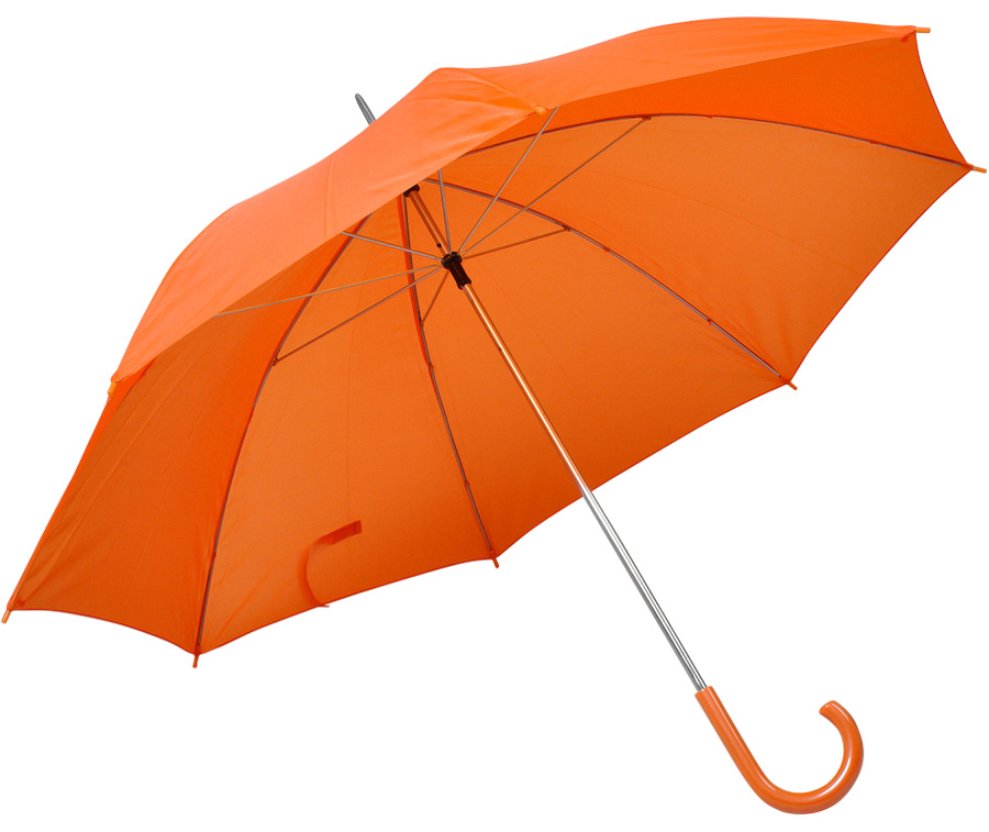 зонт трость оранжевый